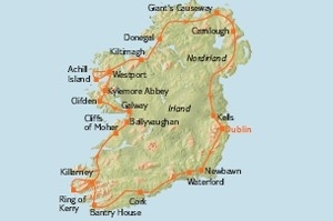 Reiseroute „Rund um Irland“